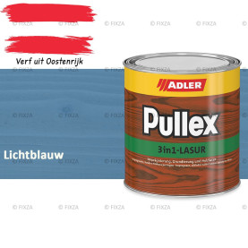 ADLER Pullex 3in1 lazuur – Lichtblauw – Houtbeits met Drievoudige Werking voor Gevel, Schutting en Tuinhout – Grondlaag, Bescherming en Afwerking in Één