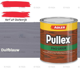 ADLER Pullex 3in1 lazuur – Duifblauw – Houtbeits met Drievoudige Werking voor Gevel, Schutting en Tuinhout – Grondlaag, Bescherming en Afwerking in Één