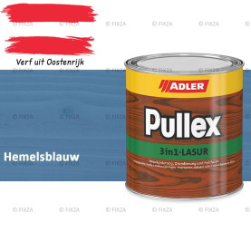 ADLER Pullex 3in1 lazuur – Hemelsblauw – Houtbeits met Drievoudige Werking voor Gevel, Schutting en Tuinhout – Grondlaag, Bescherming en Afwerking in Één