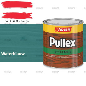 ADLER Pullex 3in1 lazuur – Waterblauw – Houtbeits met Drievoudige Werking voor Gevel, Schutting en Tuinhout – Grondlaag, Bescherming en Afwerking in Één