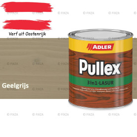 ADLER Pullex 3in1 lazuur – Geelgrijs – Houtbeits met Drievoudige Werking voor Gevel, Schutting en Tuinhout – Grondlaag, Bescherming en Afwerking in Één