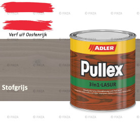 ADLER Pullex 3in1 lazuur – Stofgrijs – Houtbeits met Drievoudige Werking voor Gevel, Schutting en Tuinhout – Grondlaag, Bescherming en Afwerking in Één