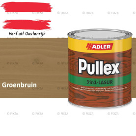 ADLER Pullex 3in1 lazuur – Groenbruin – Houtbeits met Drievoudige Werking voor Gevel, Schutting en Tuinhout – Grondlaag, Bescherming en Afwerking in Één