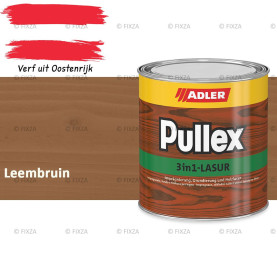 ADLER Pullex 3in1 lazuur – Leembruin – Houtbeits met Drievoudige Werking voor Gevel, Schutting en Tuinhout – Grondlaag, Bescherming en Afwerking in Één