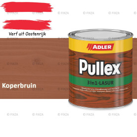 ADLER Pullex 3in1 lazuur – Koperbruin – Houtbeits met Drievoudige Werking voor Gevel, Schutting en Tuinhout – Grondlaag, Bescherming en Afwerking in Één