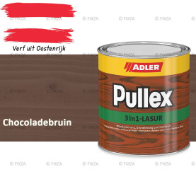 ADLER Pullex 3in1 lazuur – Chocoladebruin – Houtbeits met Drievoudige Werking voor Gevel, Schutting en Tuinhout – Grondlaag, Bescherming en Afwerking in Één