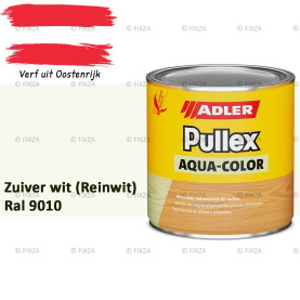 Pullex Aqua-Color – Zuiver wit (Reinwit) – Duurzame houtbescherming voor hout buiten