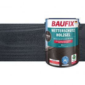 Houtbeschermende Gel- Beits gitzwart 5 Liter