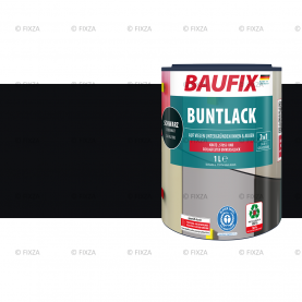 Multi- Lakverf zwart 1 Liter