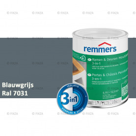 Ramen en Deuren Houtlak 3in1 RAL 7031 Blauwgrijs - deuren en kozijnen verf voor buiten
