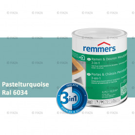 Ramen en Deuren Houtlak 3in1 RAL 6034 Pastelturquoise - deuren en kozijnen verf voor buiten