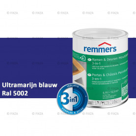 Ramen en Deuren Houtlak 3in1 RAL 5002 Ultramarijn Blauw - deuren en kozijnen verf voor buiten