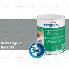 Ramen en Deuren Houtlak 3in1 RAL 7042 Verkeersgrijs A - deuren en kozijnen verf voor buiten