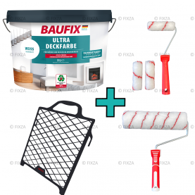 Ultra Dekkende muurverf wit 5 Liter set 1