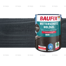 Houtbeschermende Gel- Beits zwart 2,5 Liter