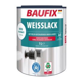 Witte Lak zijdemat wit 1 Liter