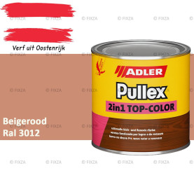 ADLER Pullex 2in1 Top-Color – RAL 3012 Beigerood – Dekkende Buitenverf & Houtlazuur | Houtbescherming voor Buiten
