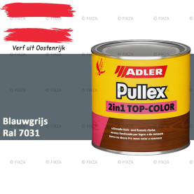 ADLER Pullex 2in1 Top-Color – RAL 7031 Blauwgrijs – Dekkende Buitenverf & Houtlazuur | Houtbescherming voor Buiten