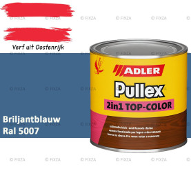 ADLER Pullex 2in1 Top-Color – RAL 5007 Briljantblauw – Dekkende Buitenverf & Houtlazuur | Houtbescherming voor Buiten