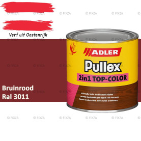 ADLER Pullex 2in1 Top-Color – RAL 3011 Bruinrood – Dekkende Buitenverf & Houtlazuur | Houtbescherming voor Buiten