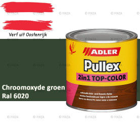 ADLER Pullex 2in1 Top-Color – RAL 6020 Chroomoxyde groen – Dekkende Buitenverf & Houtlazuur | Houtbescherming voor Buiten