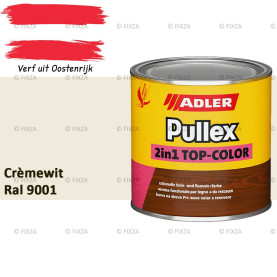 ADLER Pullex 2in1 Top-Color – RAL 9001 Crèmewit – Dekkende Buitenverf & Houtlazuur | Houtbescherming voor Buiten