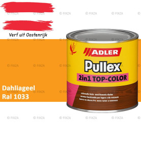 ADLER Pullex 2in1 Top-Color – RAL 1033 Dahliageel – Dekkende Buitenverf & Houtlazuur | Houtbescherming voor Buiten
