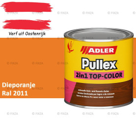 ADLER Pullex 2in1 Top-Color – RAL 2011 Dieporanje – Dekkende Buitenverf & Houtlazuur | Houtbescherming voor Buiten