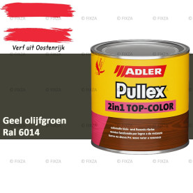 ADLER Pullex 2in1 Top-Color – RAL 6014 Geel olijfgroen – Dekkende Buitenverf & Houtlazuur | Houtbescherming voor Buiten