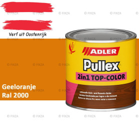 ADLER Pullex 2in1 Top-Color – RAL 2000 Geeloranje – Dekkende Buitenverf & Houtlazuur | Houtbescherming voor Buiten