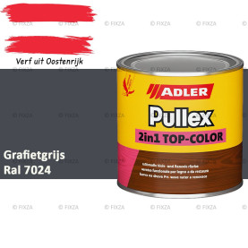 ADLER Pullex 2in1 Top-Color – RAL 7024 Grafietgrijs – Dekkende Buitenverf & Houtlazuur | Houtbescherming voor Buiten