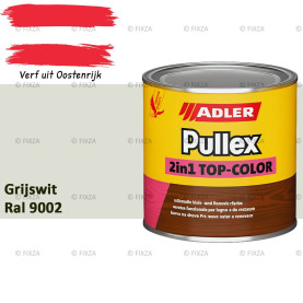 ADLER Pullex 2in1 Top-Color – RAL 9002 Grijswit – Dekkende Buitenverf & Houtlazuur | Houtbescherming voor Buiten