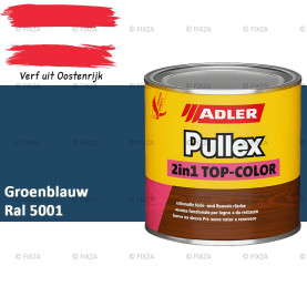 ADLER Pullex 2in1 Top-Color – RAL 5001 Groenblauw – Dekkende Buitenverf & Houtlazuur | Houtbescherming voor Buiten