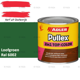 ADLER Pullex 2in1 Top-Color – RAL 6002 Loofgroen – Dekkende Buitenverf & Houtlazuur | Houtbescherming voor Buiten