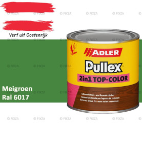 ADLER Pullex 2in1 Top-Color – RAL 6017 Meigroen – Dekkende Buitenverf & Houtlazuur | Houtbescherming voor Buiten