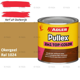 ADLER Pullex 2in1 Top-Color – RAL 1024 Okergeel – Dekkende Buitenverf & Houtlazuur | Houtbescherming voor Buiten