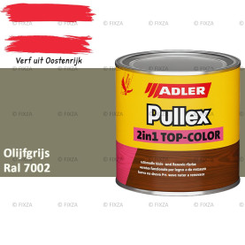 ADLER Pullex 2in1 Top-Color – RAL 7002 Olijfgrijs – Dekkende Buitenverf & Houtlazuur | Houtbescherming voor Buiten
