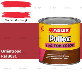 ADLER Pullex 2in1 Top-Color – RAL 3031 Oriëntrood – Dekkende Buitenverf & Houtlazuur | Houtbescherming voor Buiten