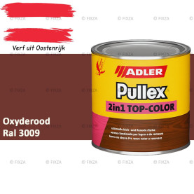 ADLER Pullex 2in1 Top-Color – RAL 3009 Oxyderood – Dekkende Buitenverf & Houtlazuur | Houtbescherming voor Buiten