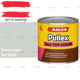 ADLER Pullex 2in1 Top-Color – RAL 9018 Papyruswit – Dekkende Buitenverf & Houtlazuur | Houtbescherming voor Buiten