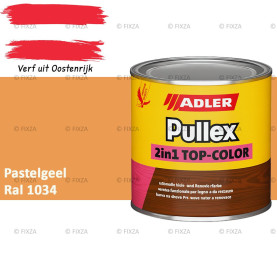 ADLER Pullex 2in1 Top-Color – RAL 1034 Pastelgeel – Dekkende Buitenverf & Houtlazuur | Houtbescherming voor Buiten