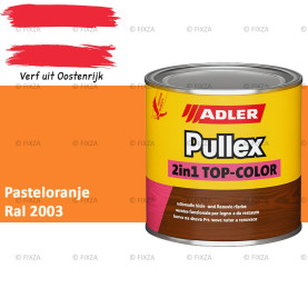 ADLER Pullex 2in1 Top-Color – RAL 2003 Pasteloranje – Dekkende Buitenverf & Houtlazuur | Houtbescherming voor Buiten