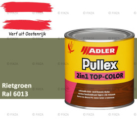 ADLER Pullex 2in1 Top-Color – RAL 6013 Rietgroen – Dekkende Buitenverf & Houtlazuur | Houtbescherming voor Buiten