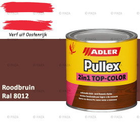 ADLER Pullex 2in1 Top-Color – RAL 8012 Roodbruin – Dekkende Buitenverf & Houtlazuur | Houtbescherming voor Buiten