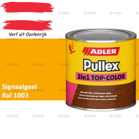 ADLER Pullex 2in1 Top-Color – RAL 1003 Signaalgeel – Dekkende Buitenverf & Houtlazuur | Houtbescherming voor Buiten