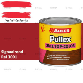 ADLER Pullex 2in1 Top-Color – RAL 3001 Signaalrood – Dekkende Buitenverf & Houtlazuur | Houtbescherming voor Buiten
