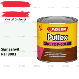 ADLER Pullex 2in1 Top-Color – RAL 9003 Signaalwit – Dekkende Buitenverf & Houtlazuur | Houtbescherming voor Buiten