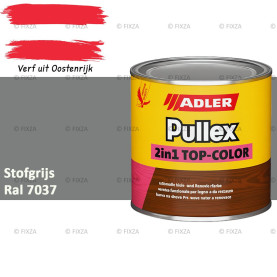 ADLER Pullex 2in1 Top-Color – RAL 7037 Stofgrijs – Dekkende Buitenverf & Houtlazuur | Houtbescherming voor Buiten