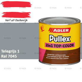 ADLER Pullex 2in1 Top-Color – RAL 7045 Telegrijs 1 – Dekkende Buitenverf & Houtlazuur | Houtbescherming voor Buiten