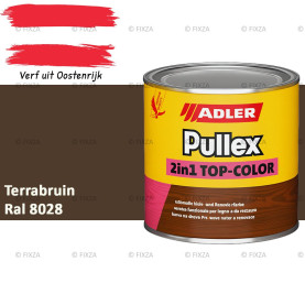 ADLER Pullex 2in1 Top-Color – RAL 8028 Terrabruin – Dekkende Buitenverf & Houtlazuur | Houtbescherming voor Buiten